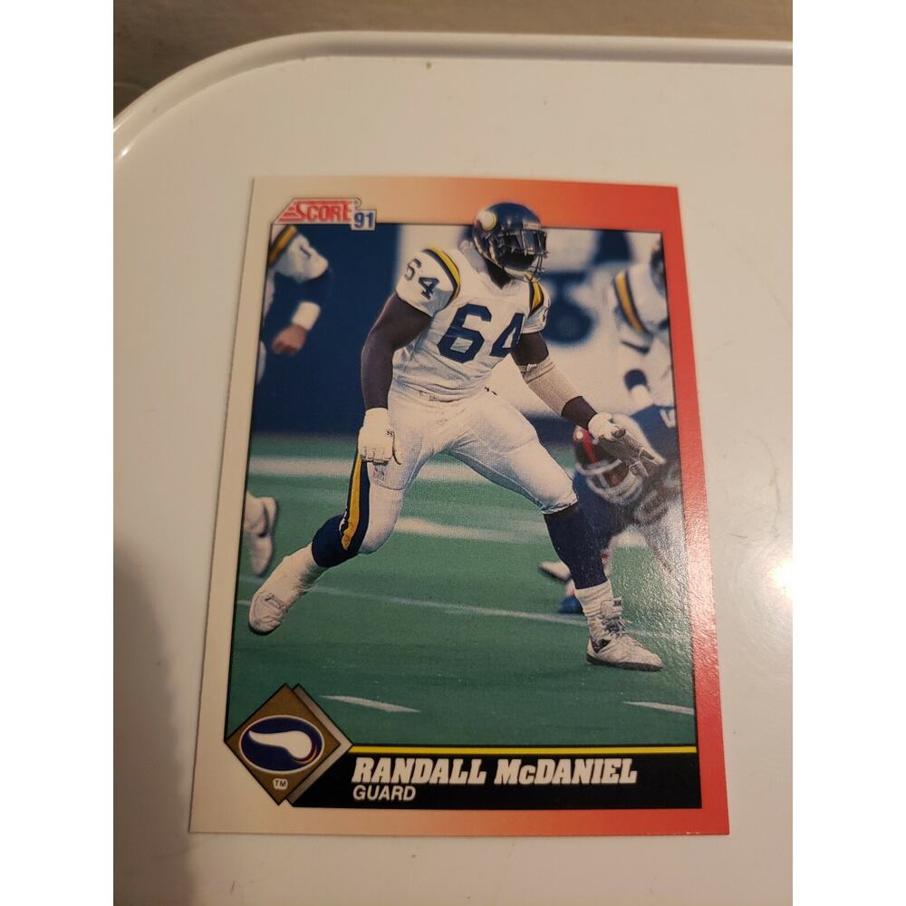 Randall McDaniel 1991 Score #375 - Minnesota Vikings - NFL - Fresh Pull